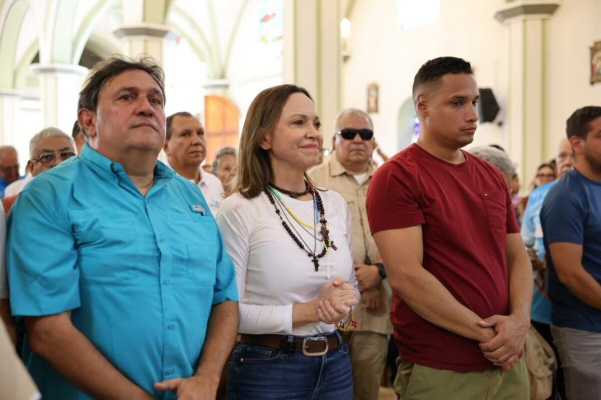 María Corina Machado regresó a Venezuela: las imágenes de su primera aparición pública en Lara
