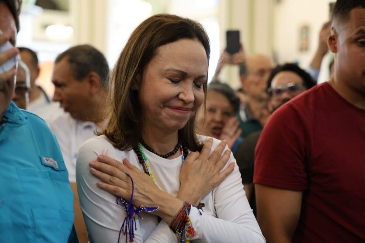 María Corina Machado regresó a Venezuela: las imágenes de su primera aparición pública en Lara