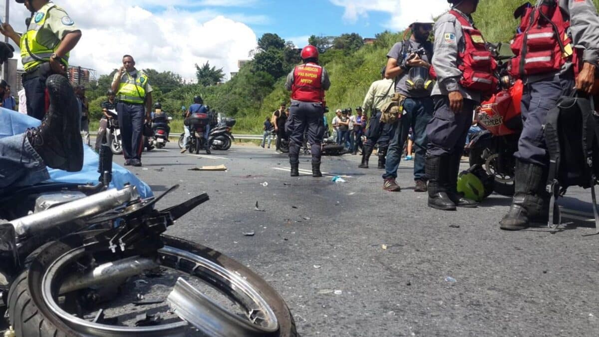 Alertaron que 13 accidentes viales se registraron en Caracas en un solo día