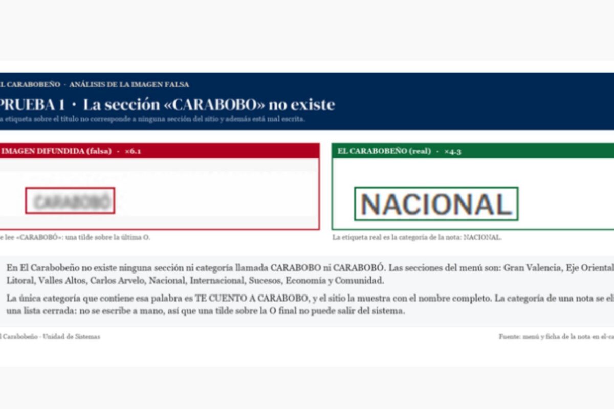 El Carabobeño denuncia manipulación con inteligencia artificial