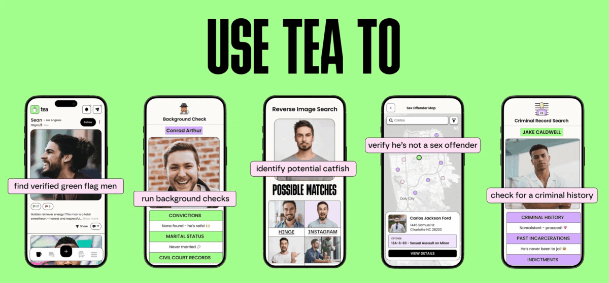 Tea: la app donde las mujeres advierten de forma anónima sobre citas riesgosas
