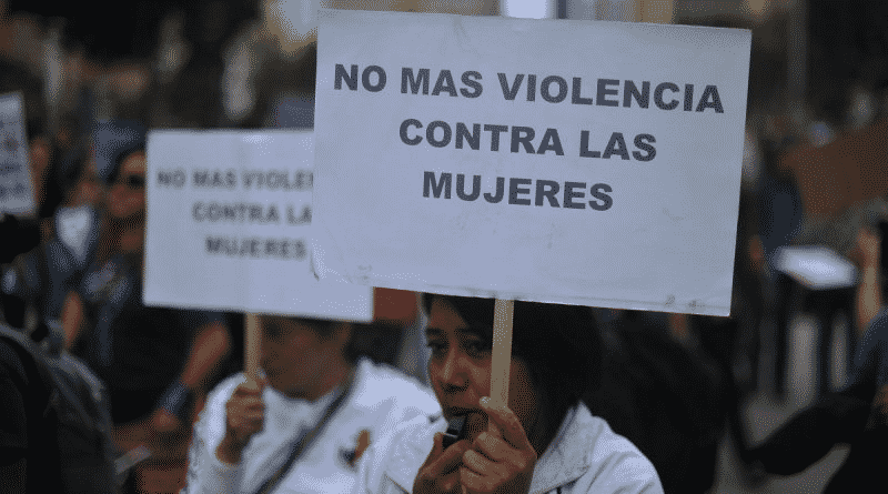 Protesta por no mas violencia contra las mujeres