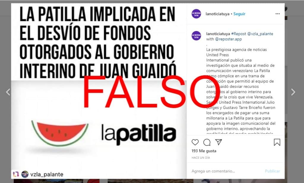 ¿La Patilla estuvo implicada en supuesto desvío de fondos otorgados al gobierno de Guaidó?