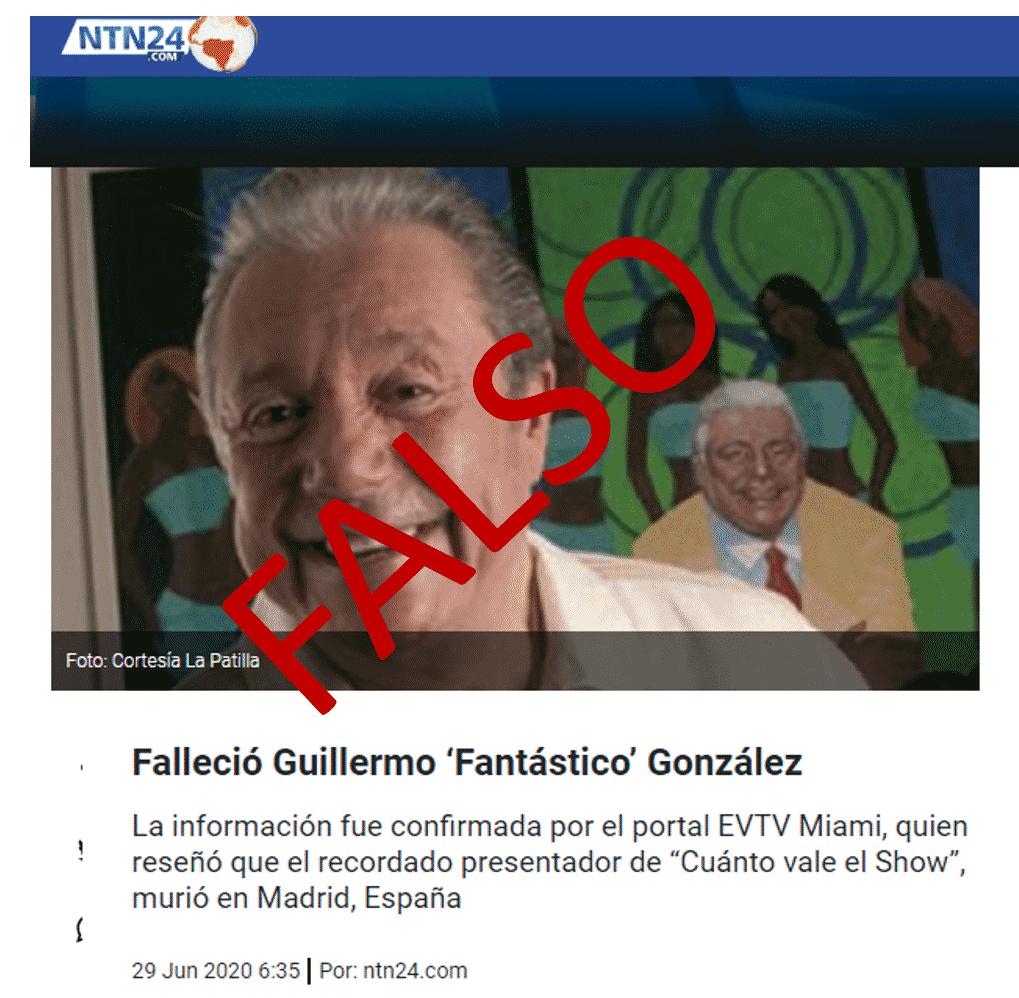 ¿Falleció Guillermo “Fantástico” González?