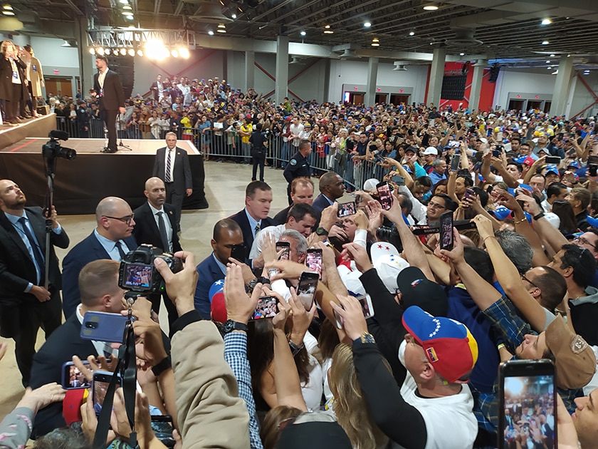 Guaidó revivió el grito de libertad en la diáspora de Miami