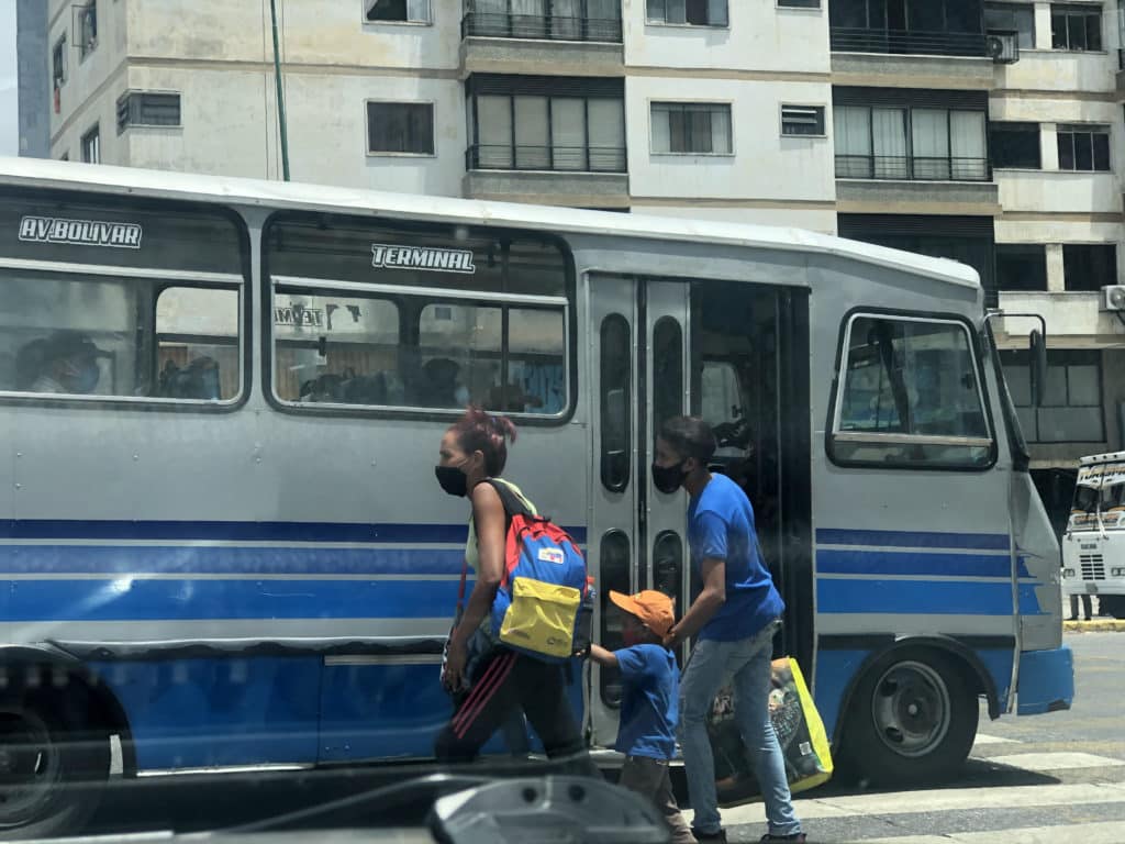 Unidad de transporte en Caracas