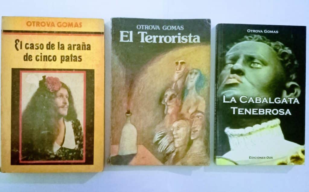Jaime Ballestas ha publicado tres novelas: El terrorista (1982), El caso de la araña de cinco patas (1984) y La cabalgata tenebrosa (2016)