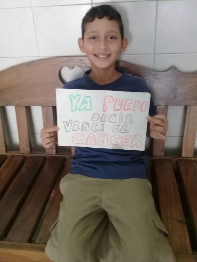 El niño venezolano que superó el cáncer en medio de la pandemia