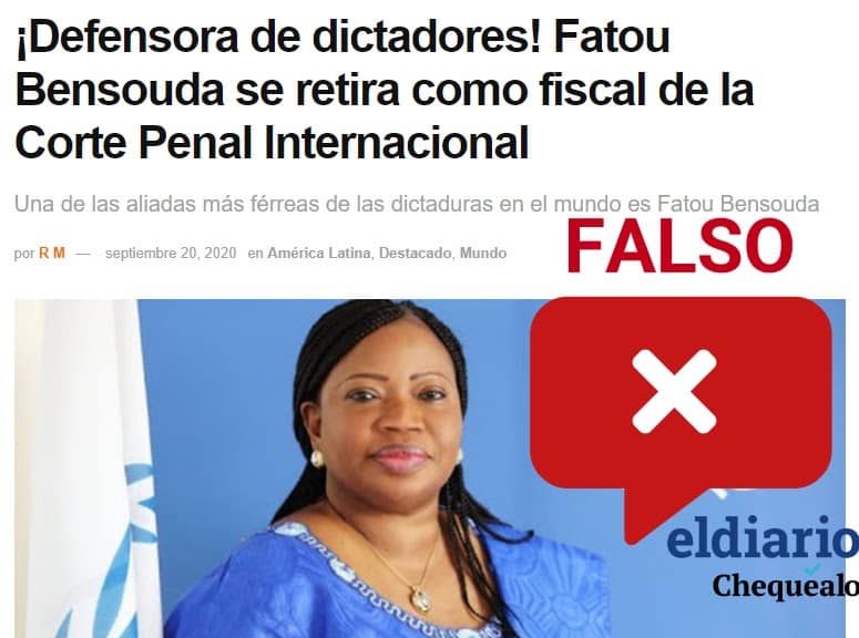 ¿Fatou Bensouda se retiró como fiscal de la Corte Penal Internacional?