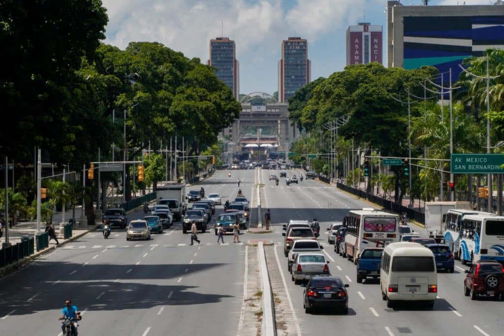 Avenida Bolívar durante la flexibilización