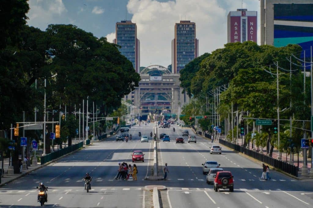 Avenida Bolívar el 6 de diciembre