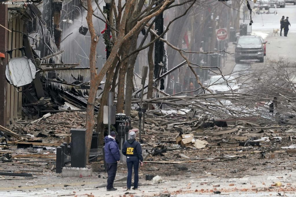 Las imágenes de la explosión registrada en Nashville