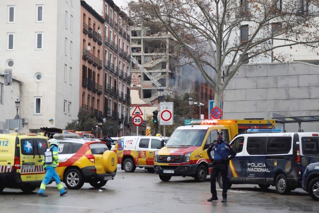 En imágenes: la explosión en Madrid que provocó el derrumbe de un edificio