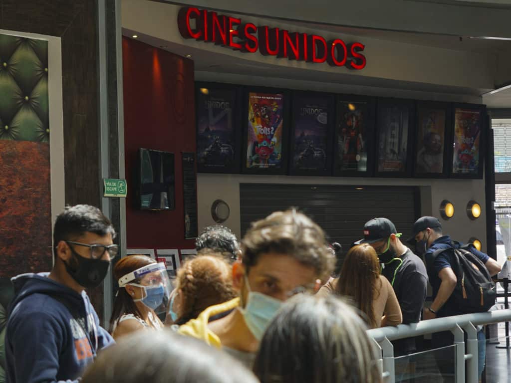 La asistencia a las salas de cine en Venezuela subió un 1.382 % en lo que va de 2022