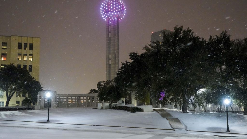 En Texas se registraron nevadas
