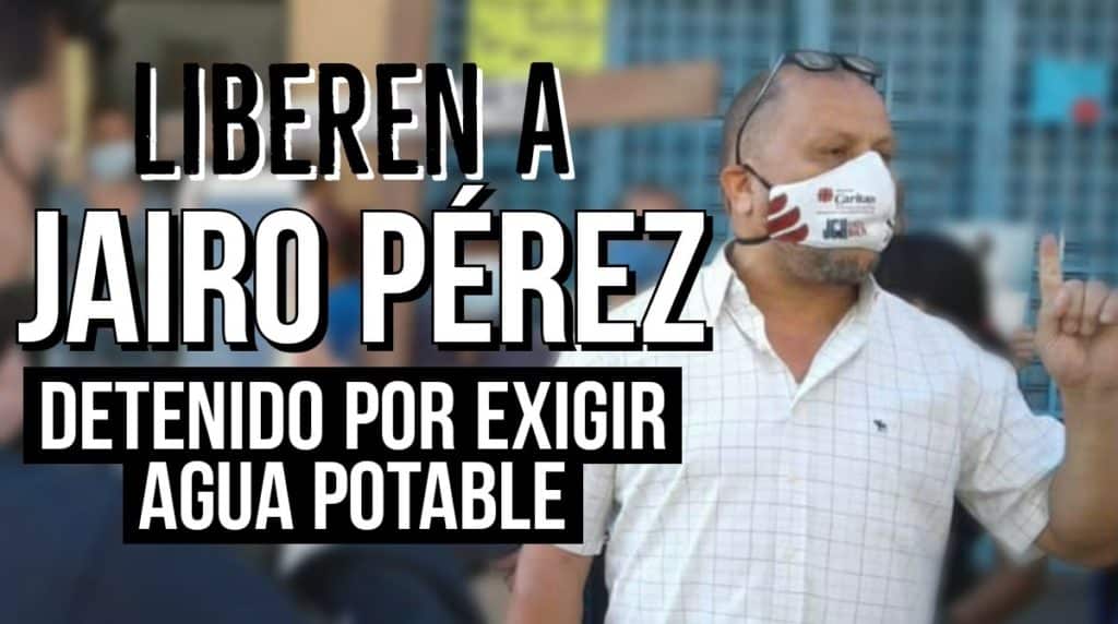 Fue detenido líder comunitario por exigir agua en La Vega