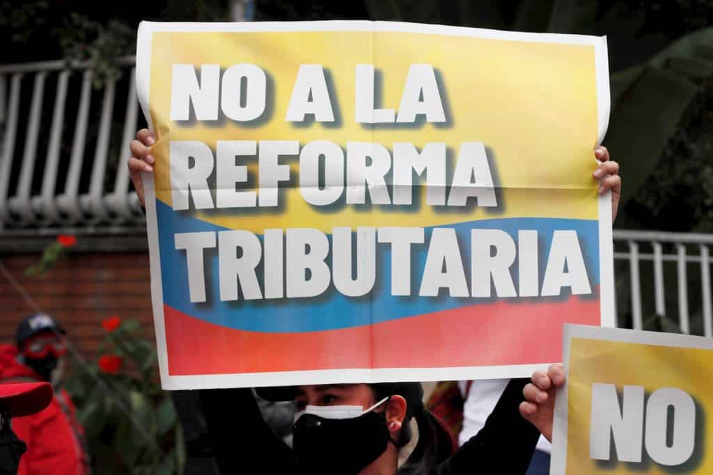 Protestas en Colombia por la reforma