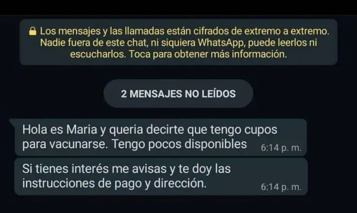 Intentos de estafa en Venezuela: ofrecen falsos cupos para vacunarse