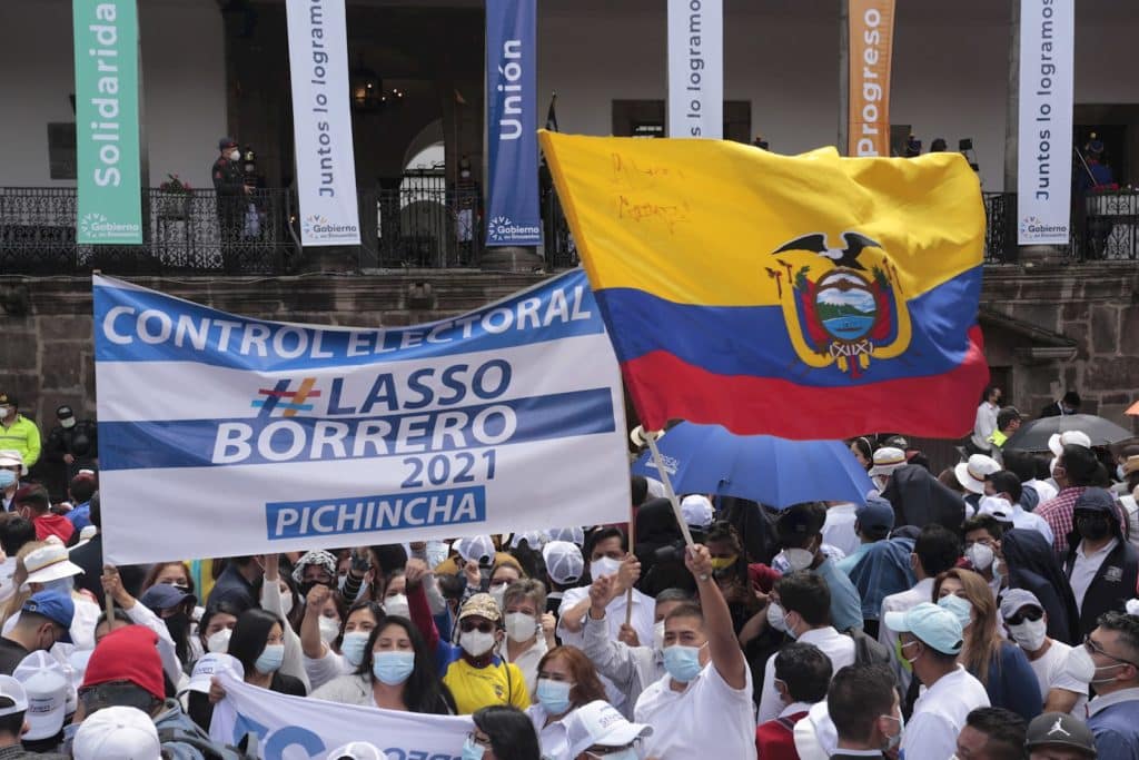 Las claves del primer discurso de Guillermo Lasso como presidente de Ecuador