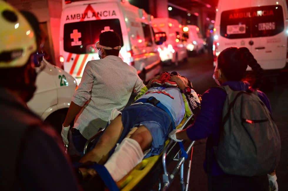 Heridos por el colapso en el Metro