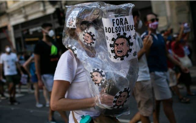 Este sábado protestaron en Brasil contra Bolsonaro