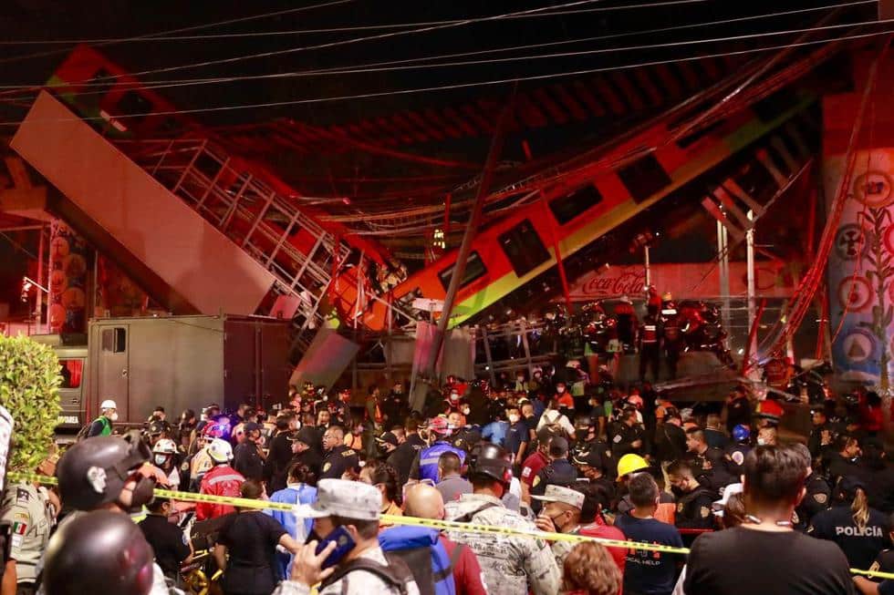 Colapso en el Metro de Ciudad de México