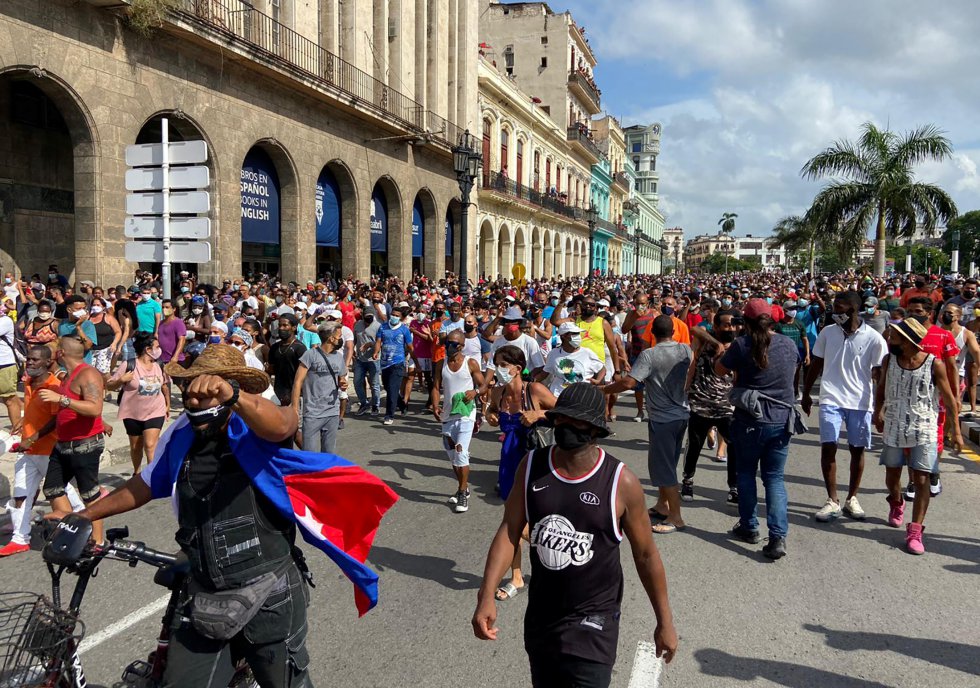 Las protestas en Cuba, un pueblo que ha sufrido la represión del régimen castrista