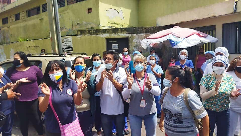 Las imágenes y el llamado que dejaron las protestas del sector salud en Venezuela