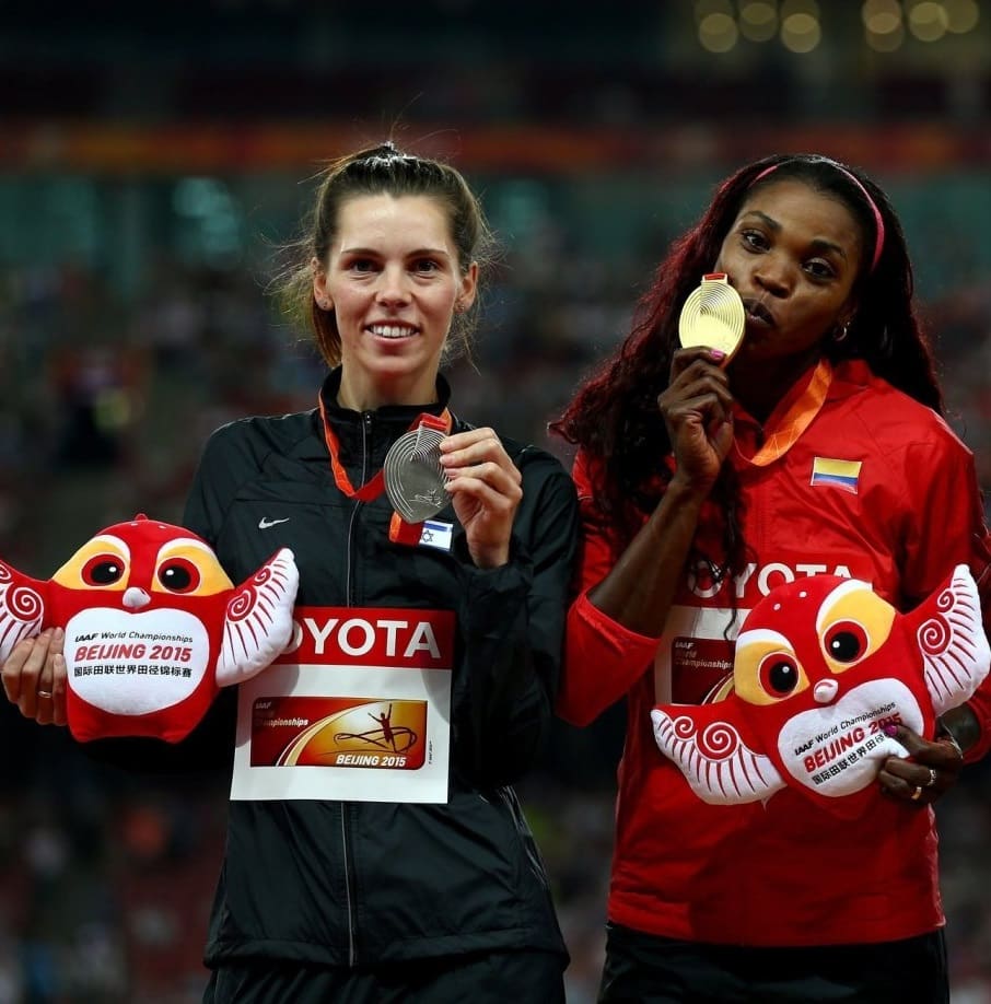 Yulimar Rojas y sus rivales en la final del salto triple femenino de Tokio 2020