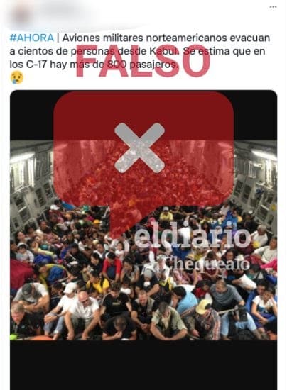 Fake news del avión