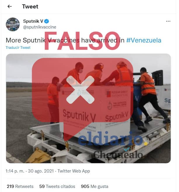 Fake news sobre la Sputnik V