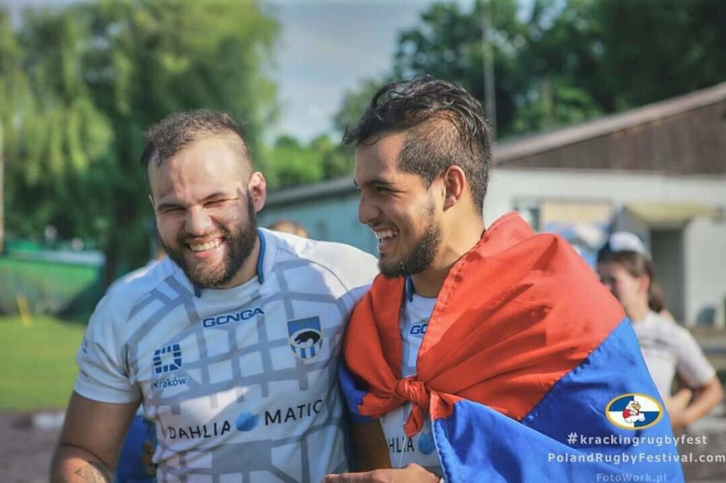 Los venezolanos que brillan con el equipo de Poznan en la liga de rugby de Polonia