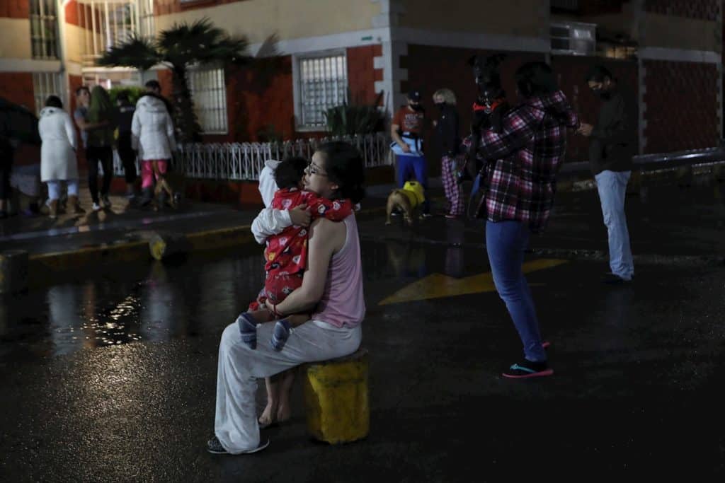 Las imágenes del terremoto de 7.1 que se registró en México