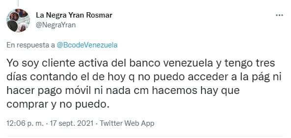 Fallas en el sistema del Banco de Venezuela han afectado todos los servicios de la compañía