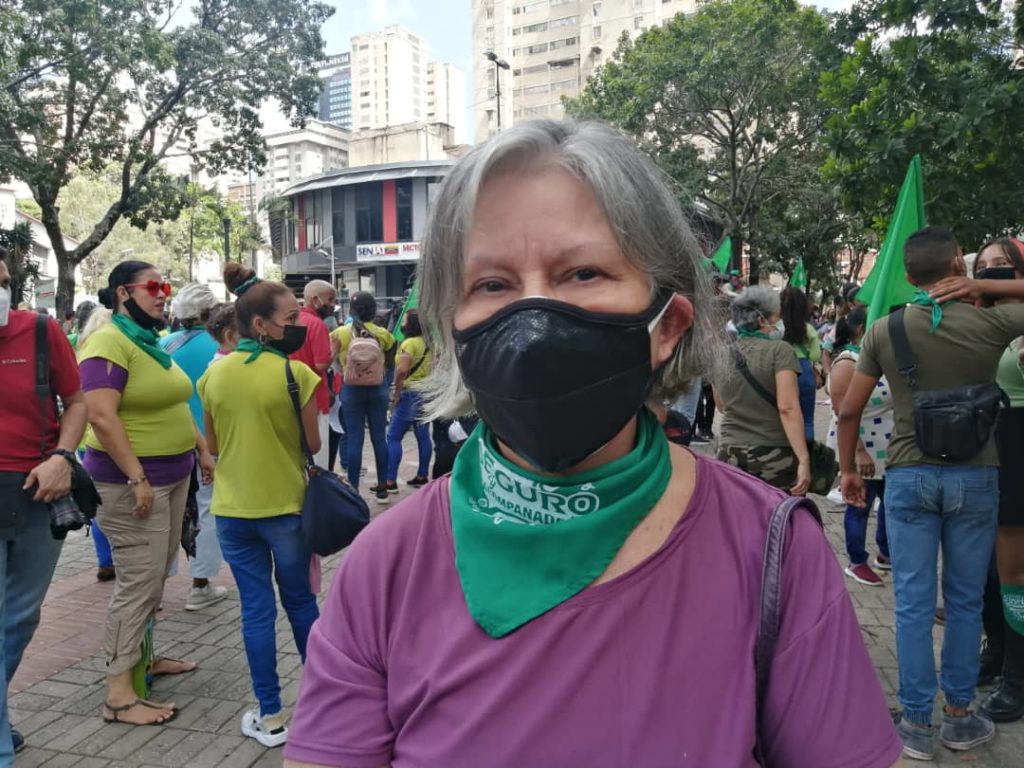 La ola verde se unió en Caracas en favor del aborto