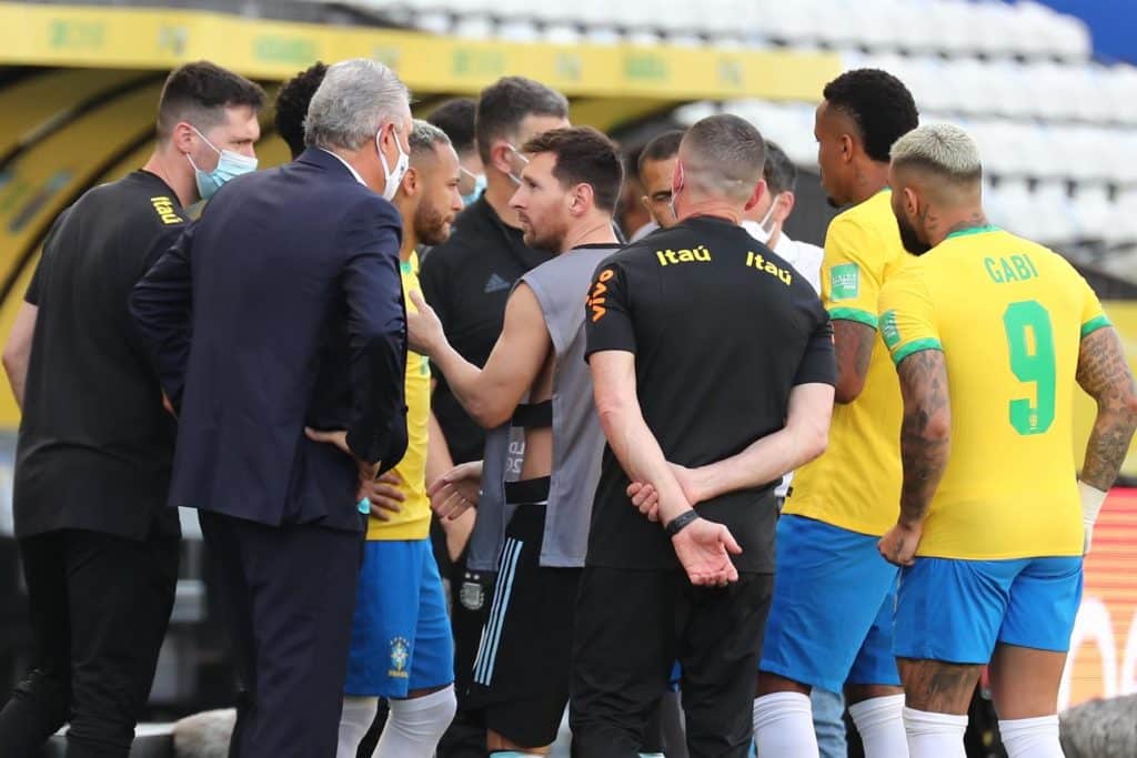 Suspensión del encuentro entre Brasil y Argentina