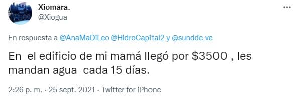 Denuncian que en Caracas y parte de Miranda la factura por el servicio de agua potable llegó en miles de dólares