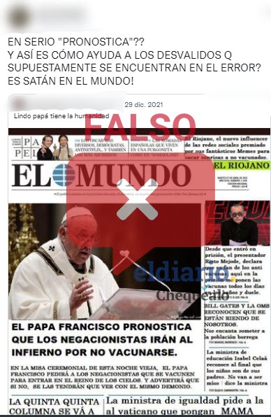 Fake del papa Francisco