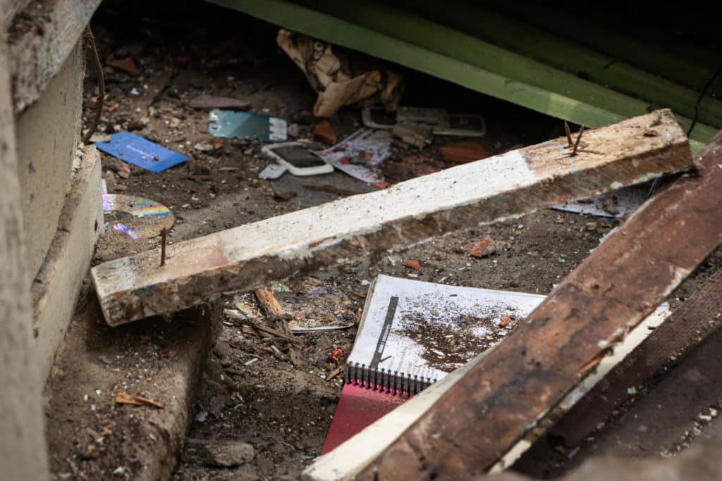Derrumbe de la frutería Biruma en Altamira, Chacao Caracas Alcaldía demolición