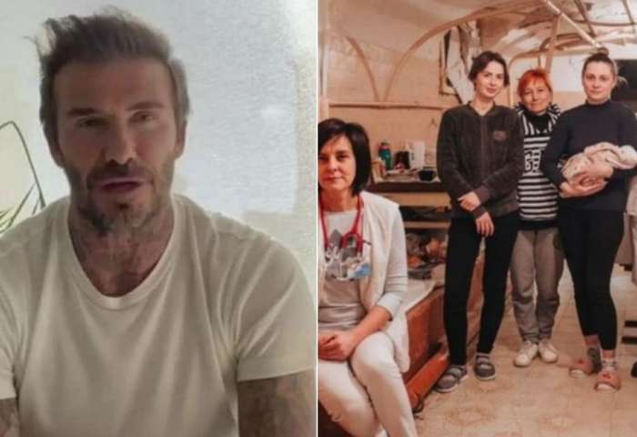 David Beckham cedió su cuenta de Instagram para mostrar las condiciones de un hospital en Ucrania