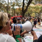 Manifestación derechos aborto chavismo intentó callar al movimiento feminista el 8M Parque carabobo Caracas