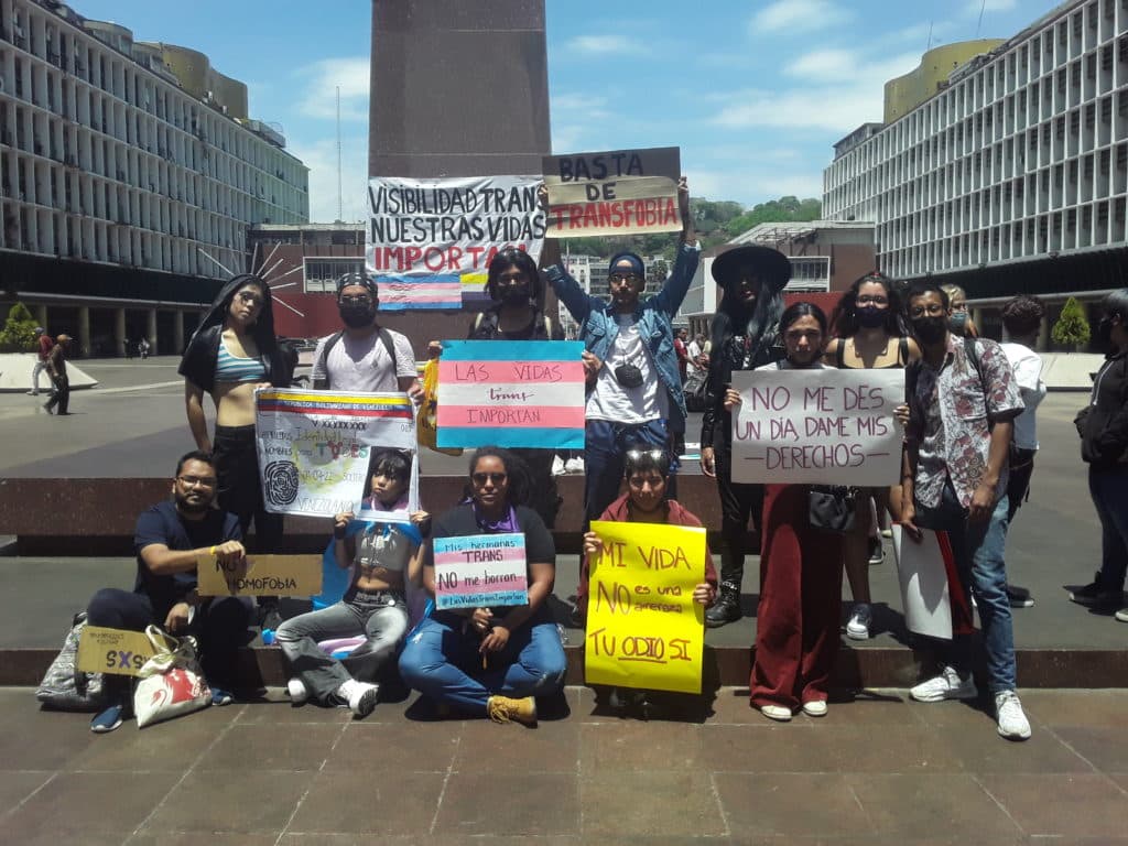 protesta comunidad trans plaza brion chacaito lgbt