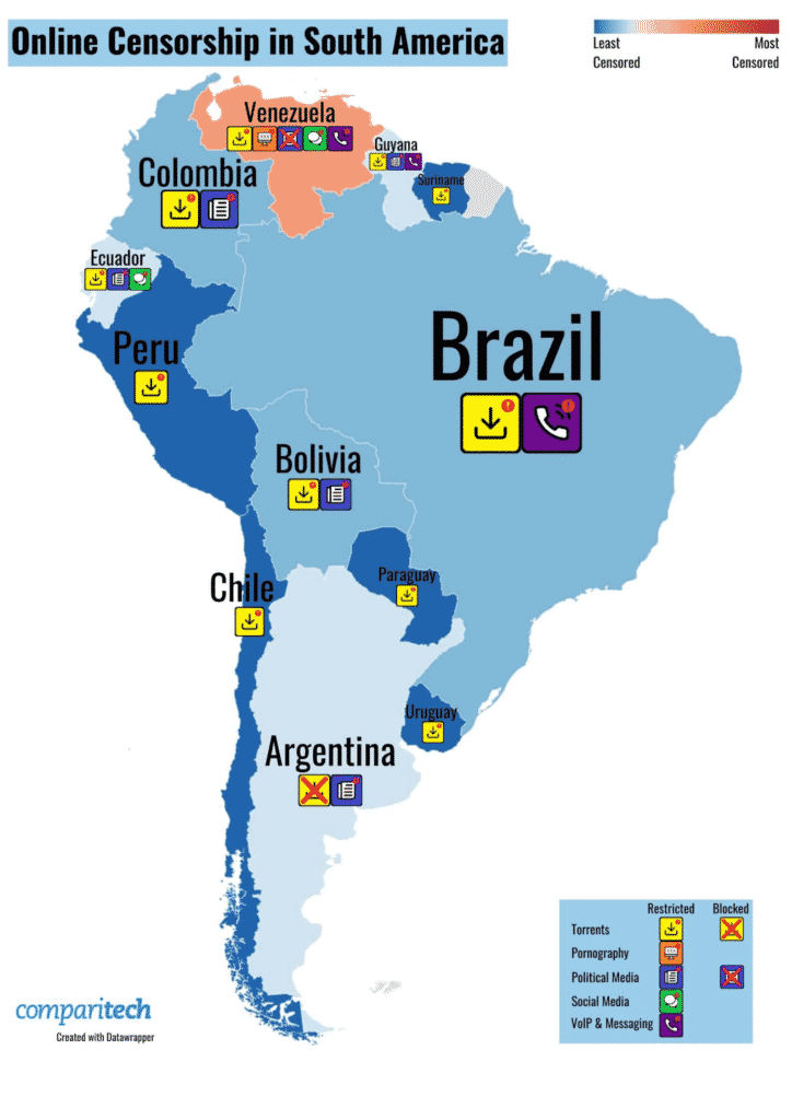 Censura en Internet: ¿cuáles son los países con más restricciones y qué lugar ocupa Venezuela?