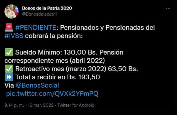 ¿Cuál es el monto total que recibirán los pensionados con el nuevo salario mínimo y el retroactivo?