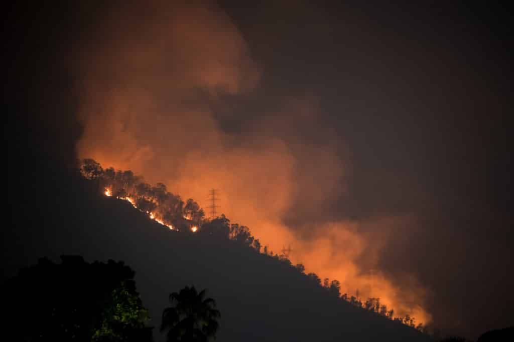 Un nuevo incendio forestal se aviva en el Parque Nacional El Ávila