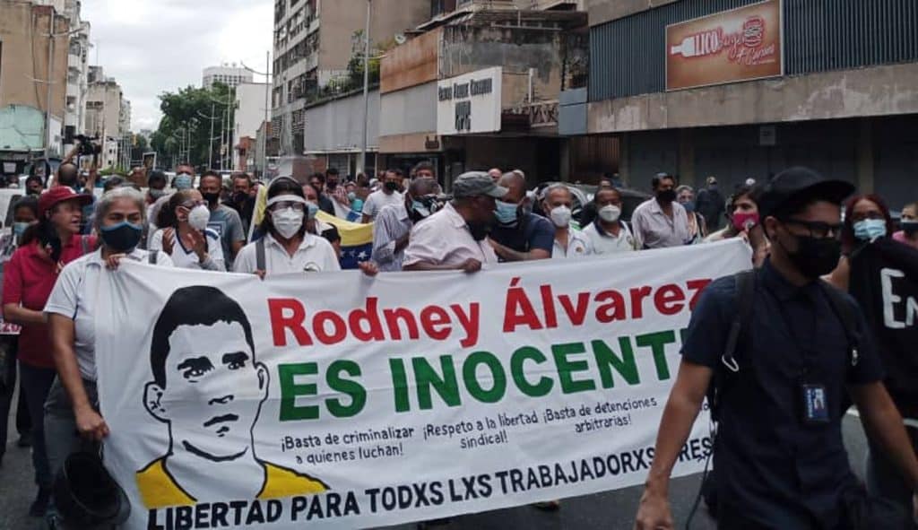 Liberaron al sindicalista Rodney Álvarez tres días después de que emitieran su orden de excarcelación