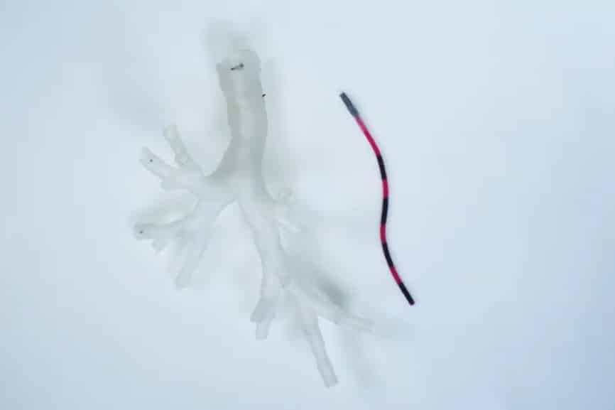 Este robot con forma de serpiente se desliza por tus pulmones y podría detectar el cáncer