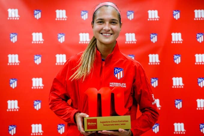Deyna Castellanos, elegida como mejor jugadora del Atlético de Madrid en la temporada 2022