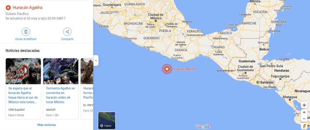 Agatha: lo que se sabe del huracán que amenaza las costas mexicanas