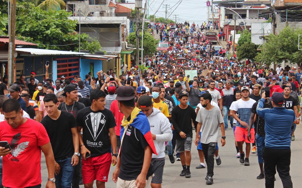 Una mujer venezolana murió cuando viajaba en la caravana de migrantes en México 